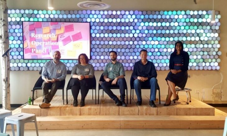 Researchers on a panel