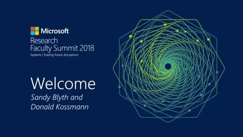 Faculty Summit 2018: Welcome and Introduction STILL
