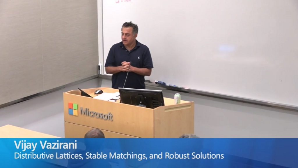 distributive lattices stable matchings STILL