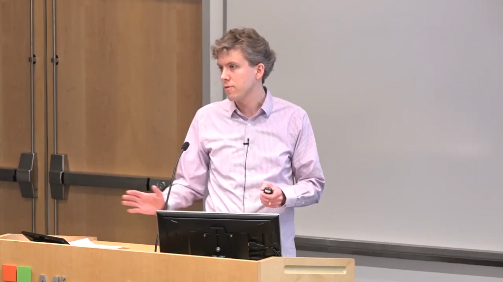 a person standing in a room