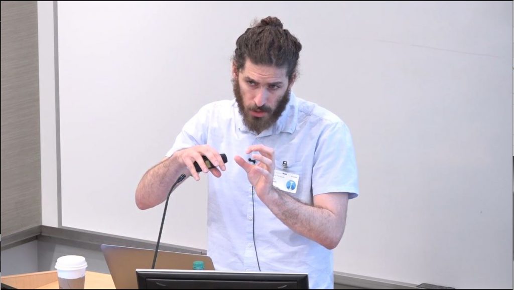 Niv Dayan giving presentation