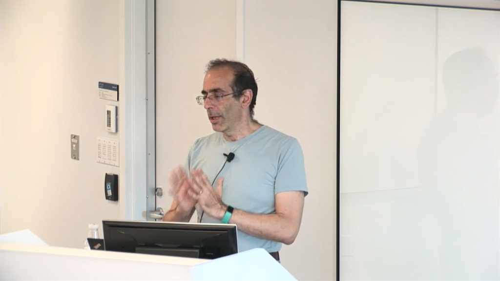 Professor David Karger giving a talk at Microsoft Research