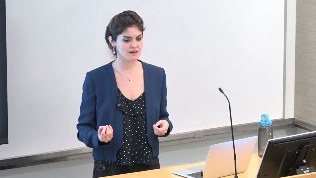 Oana Balmau gives talk on SILK: Preventing Latency Spikes in Log-Structured Merge Key-Value Stores at Microsoft Research