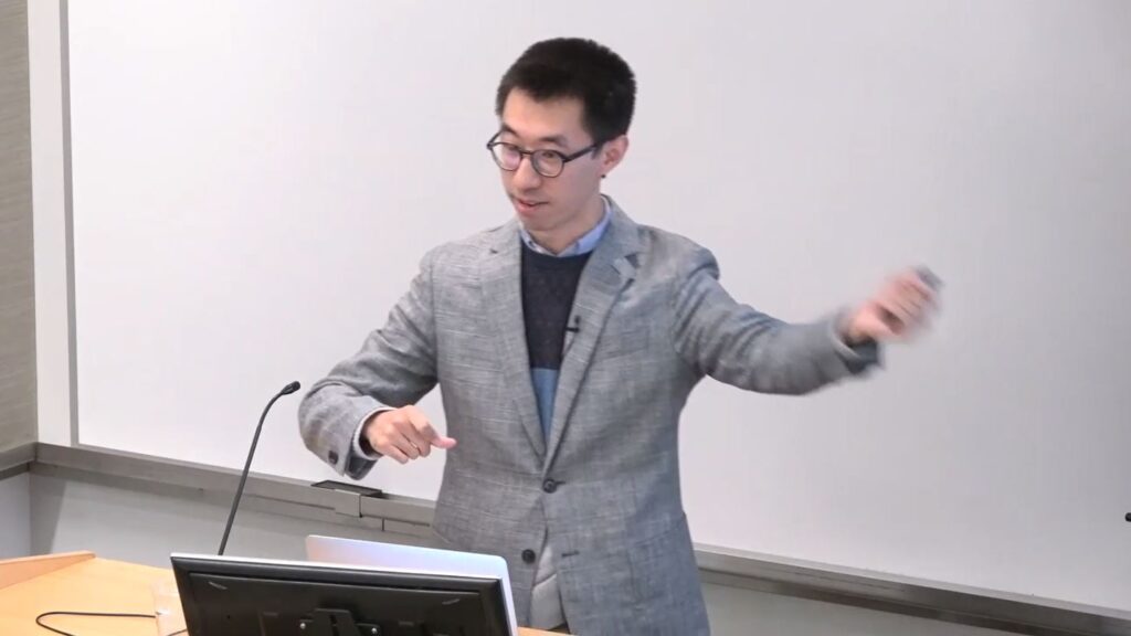 Shuoyang Ding giving talk at Microsoft Research