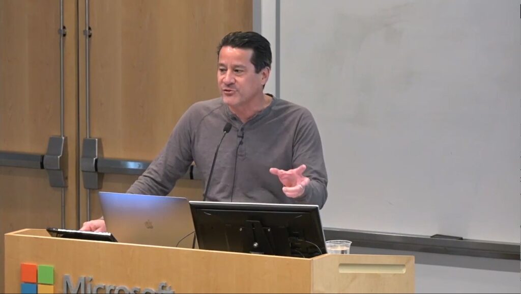 Michael Kearns giving talk on ethical algorithms at Microsoft Research