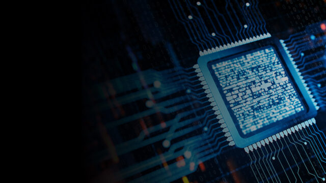 data chip connected system