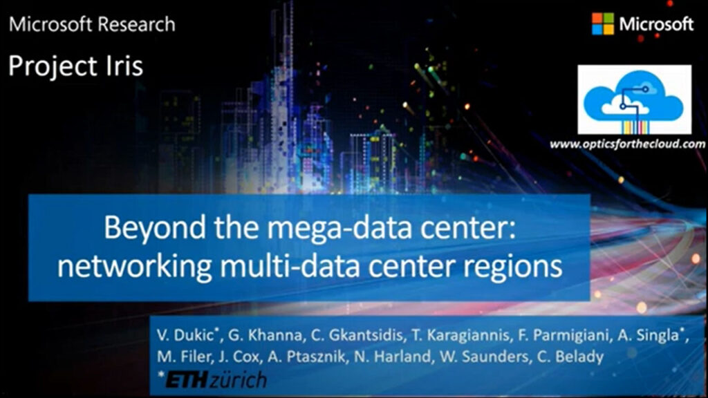 video: Beyond the mega-data center: networking multi-data center regions (SIGCOMM 2020 Talk)