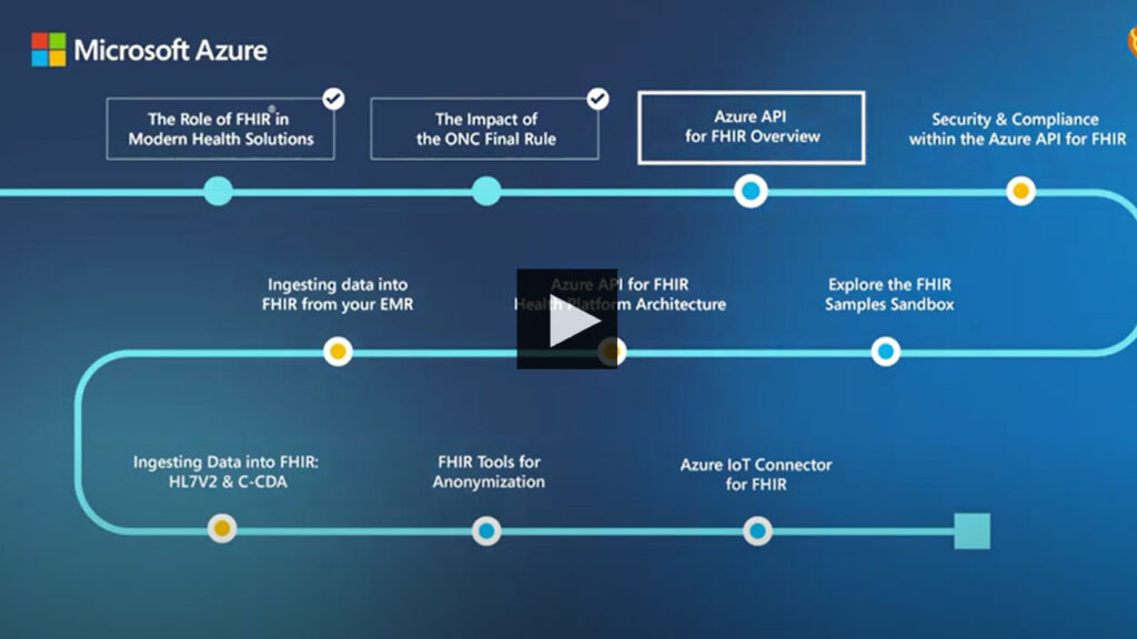 Video: Azure API for FHIR Overview