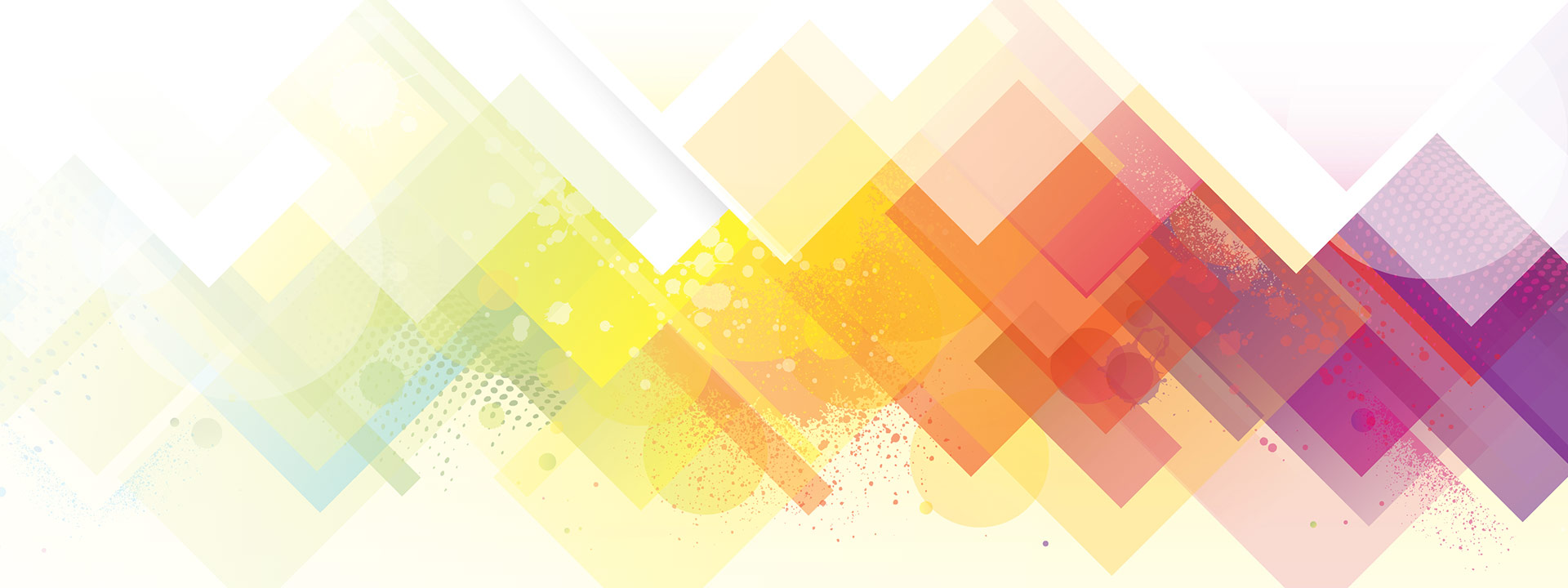 Abstract colorful blocks on white background