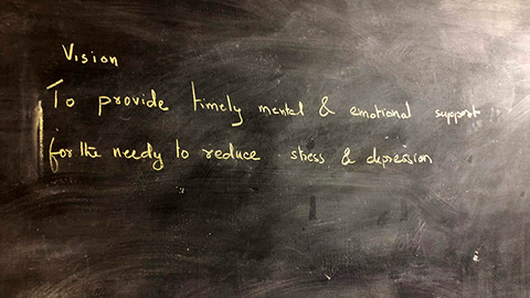 Moments of Change - photo of a chalk board