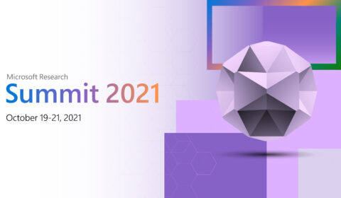 Graphic shows abstract image of 3D shape and text displays 