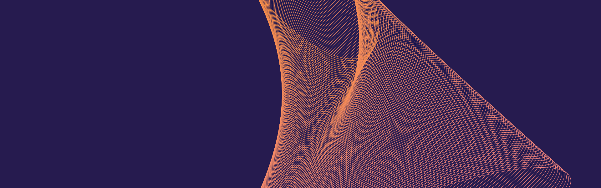 orange fractal design on blue background