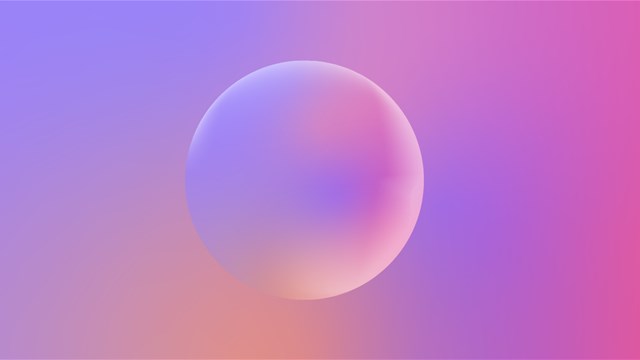 multi-color gradients with a sphere in the middle