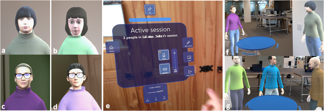 Realistic and cartoon avatars in mixed reality meetings