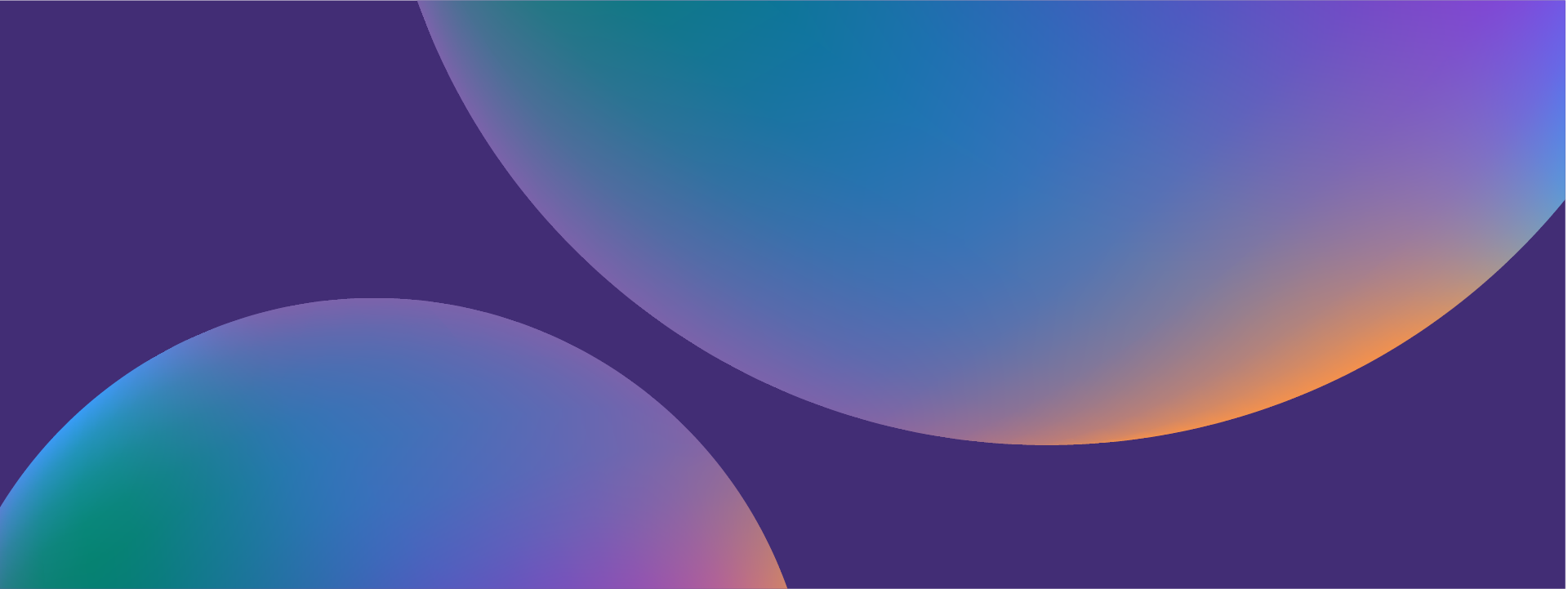 abstract multi-colored bubbles on a purple background