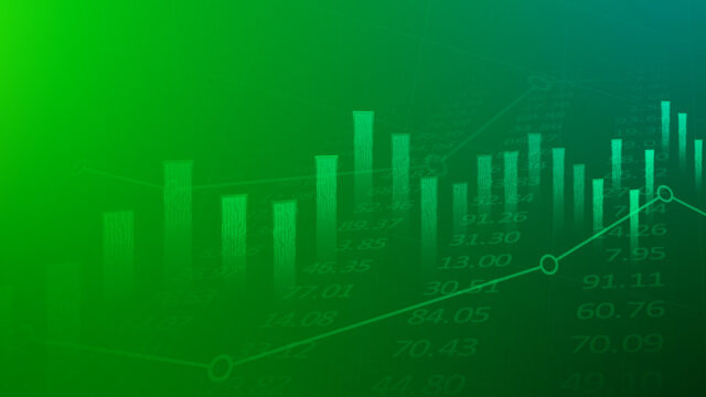 abstract economics bar graph and line graph