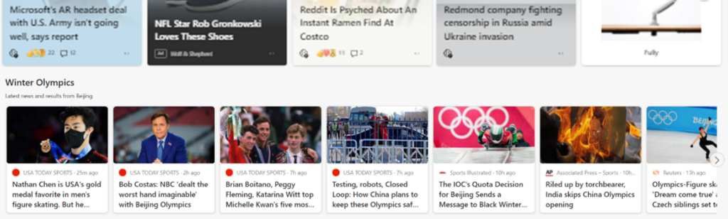 graphical user interface, website