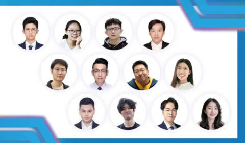 a group of people posing for the camera