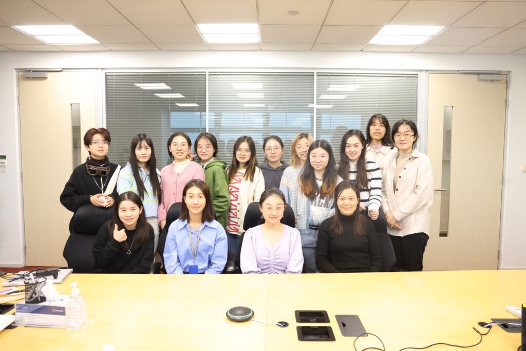 Ebbie Tam, Yang Liu posing for the camera