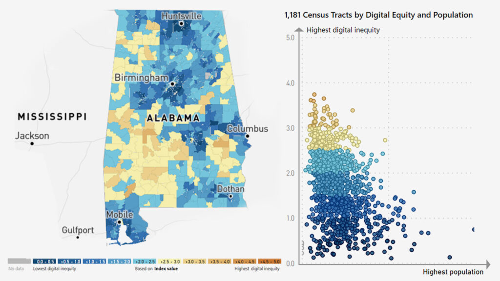 Digital equity dashboard - Alabama