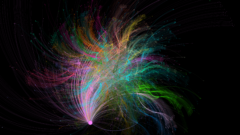 image of graph lines connecting to each other