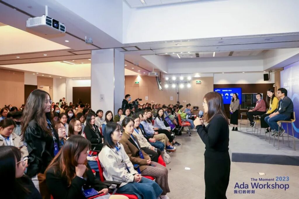 a group of people in a room