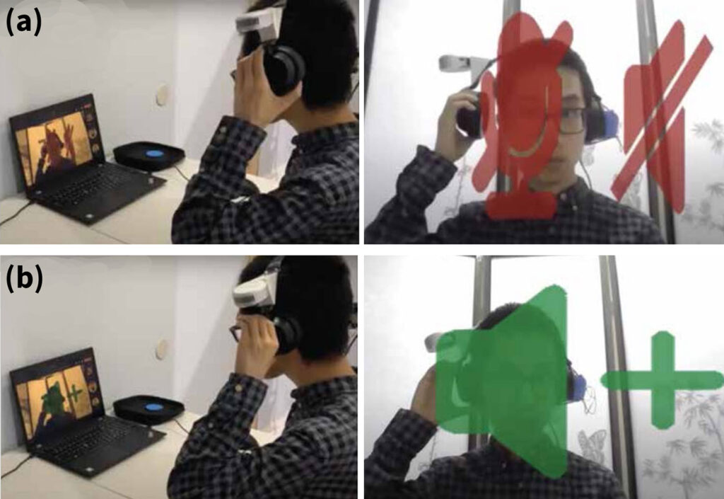 DIS 2023 - Fig 3 - image showing gestural controls for volume
