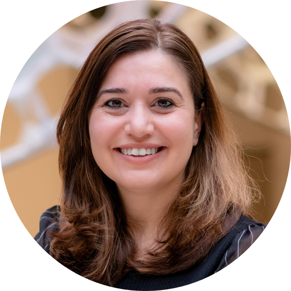 a close up of a person smiling for the camera