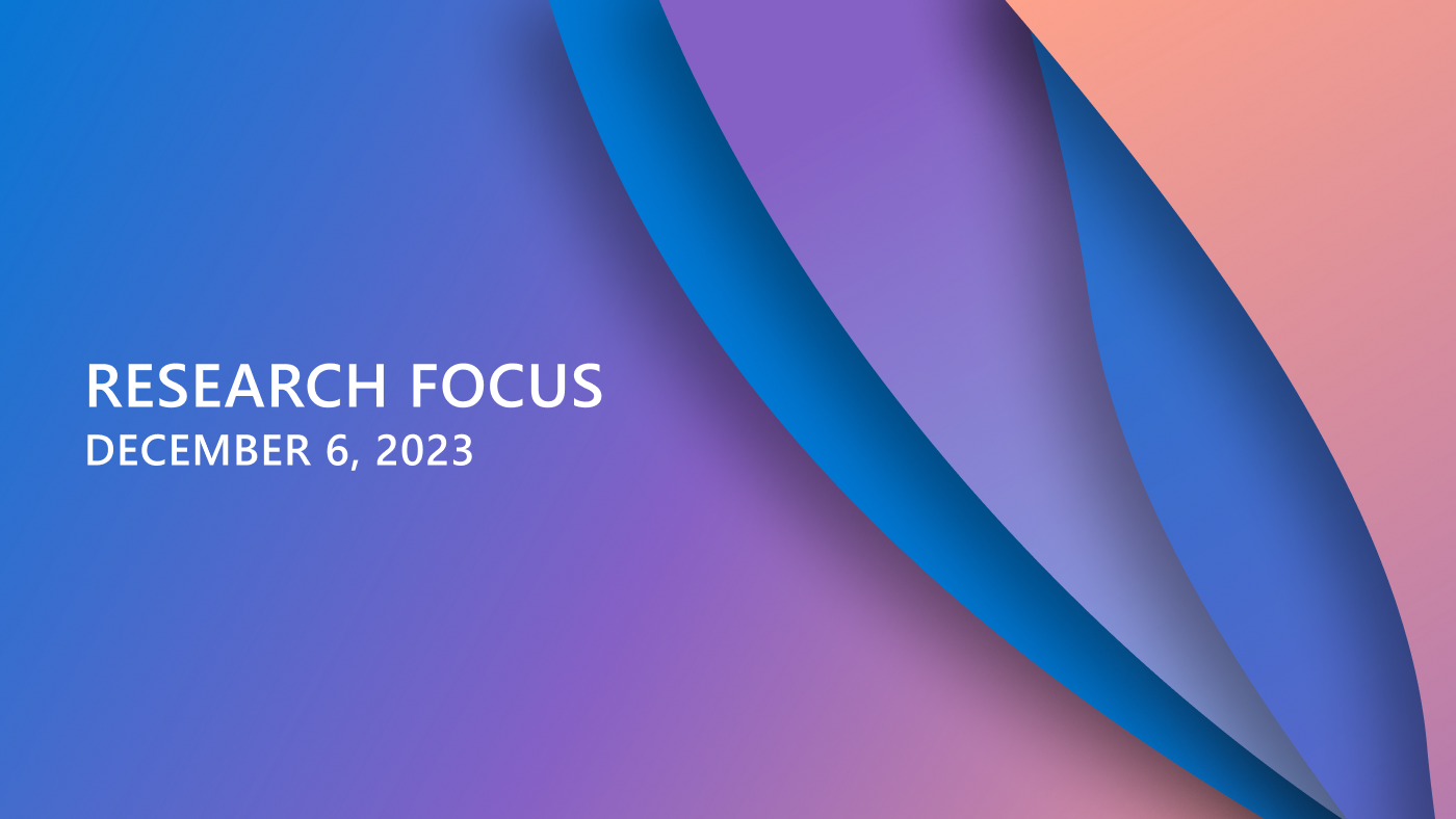 Research Focus
December 6th, 2023