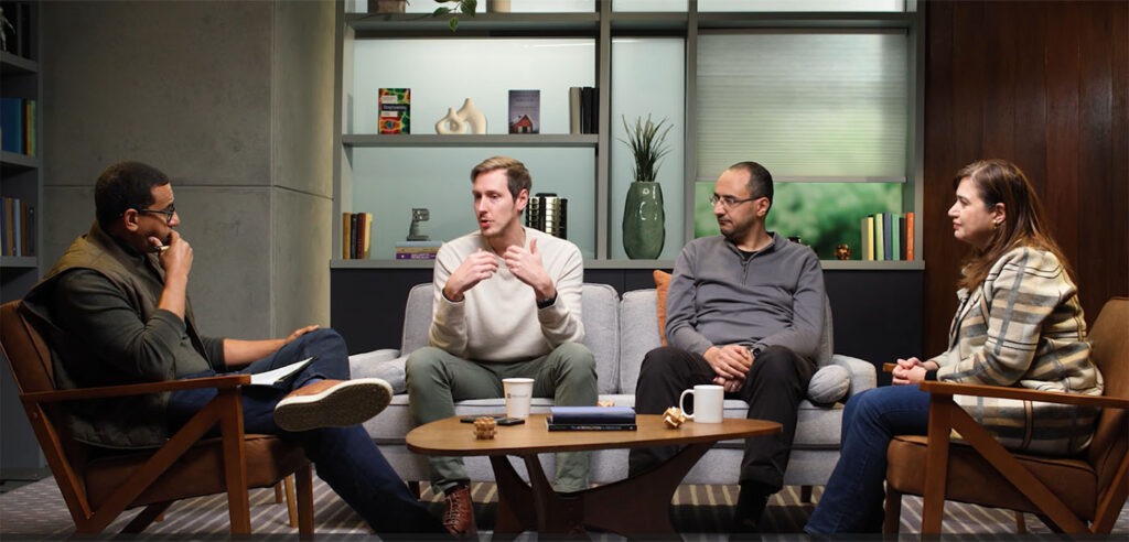 Research Forum panel discussion - Ashley Llorens, Sebastien Bubeck, Ahmed Awadallah, and Ece Kamar