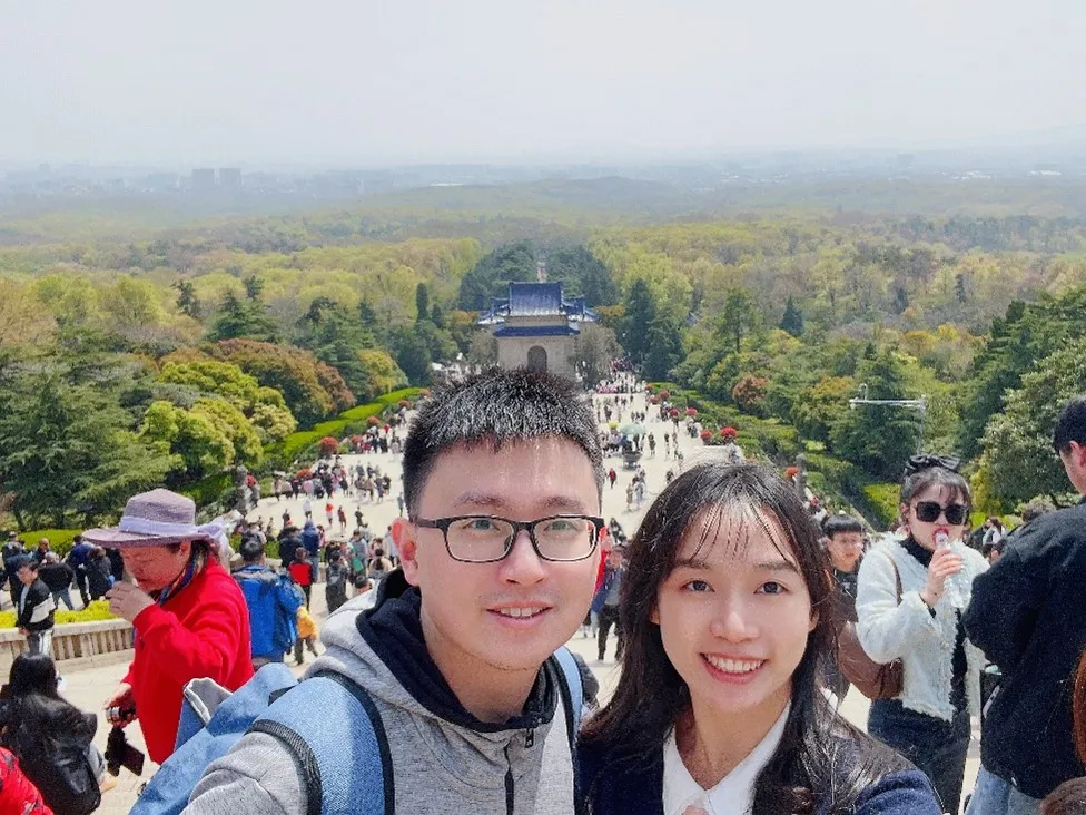 林郅琦和他的新婚妻子