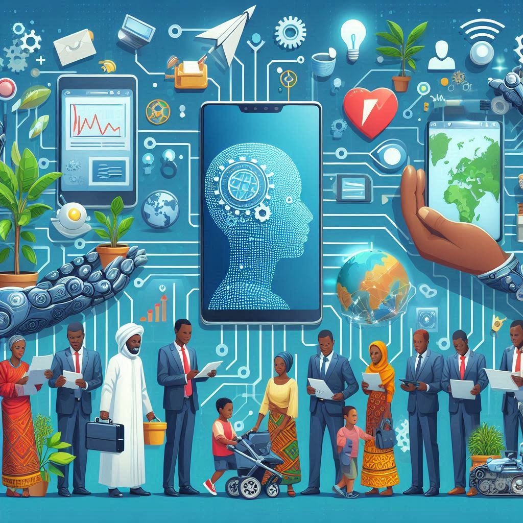 Collage image showcasing different workers, sectors, and technologies