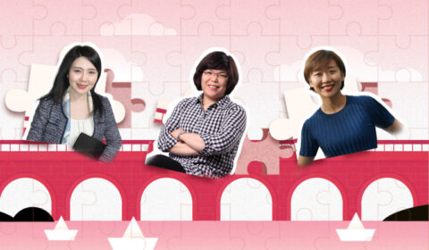 a group of people posing for the camera