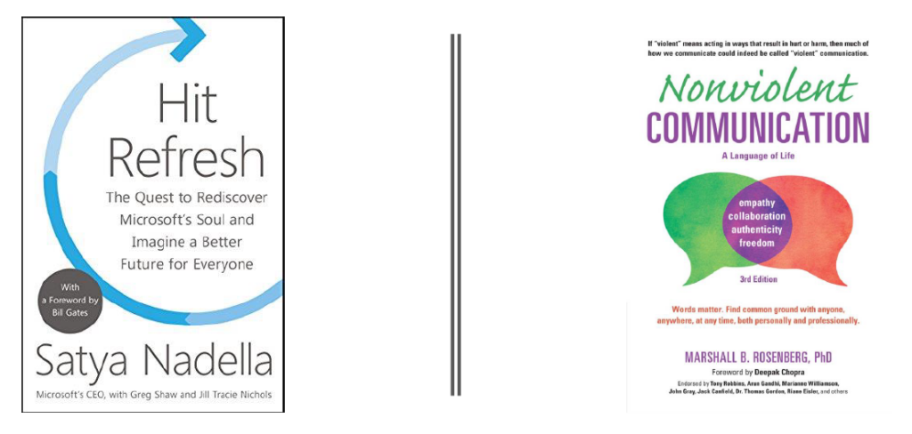 《Hit Refresh（刷新）》《Nonviolent Communication（非暴力沟通）》两本书