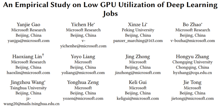 An Empirical Study on Low GPU Utilization of Deep Learning Jobs