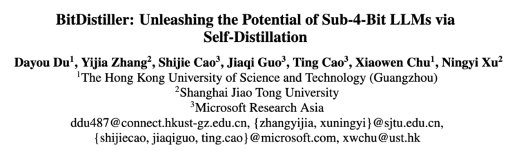 BitDistiller: Unleashing the Potential of Sub-4-Bit LLMs via Self-Distillation