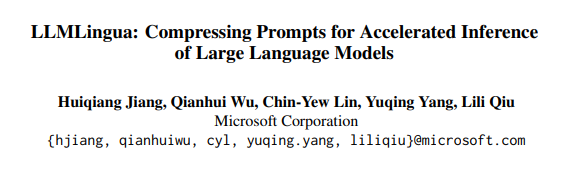 LLMLingua: Compressing Prompts for Accelerated Inference of Large Language Models