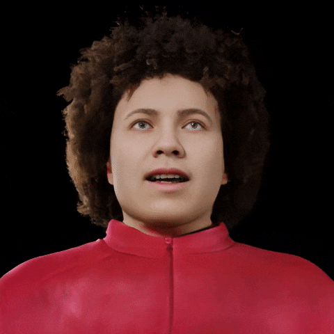 (b) 输入文字“红色衣着非洲发型的女性”
图2：给定文本描述，RODIN 模型可直接生成虚拟形象