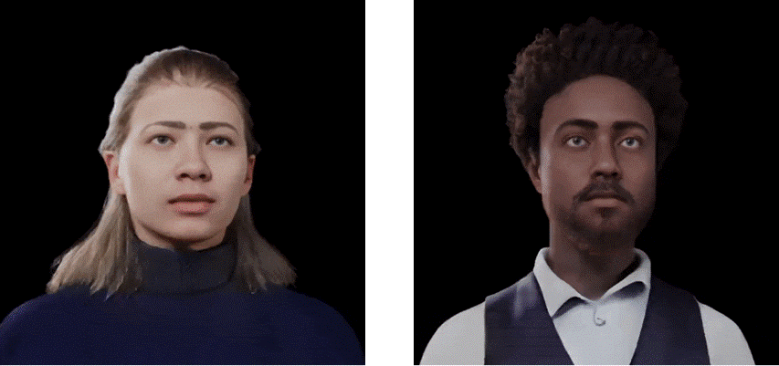 图6：更多随机生成的虚拟形象 （更多结果请移步项目网页）