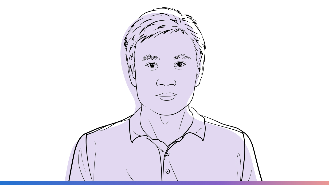 Illustrated image of Weizhu Chen.