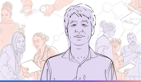 AI Revolution podcast | Episode 0 - A brief introduction from Peter Lee | outline illustration of Peter Lee