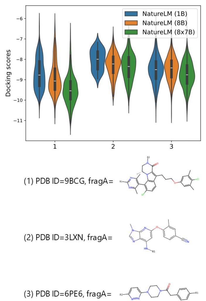 小分子片段生成的对接分数对比