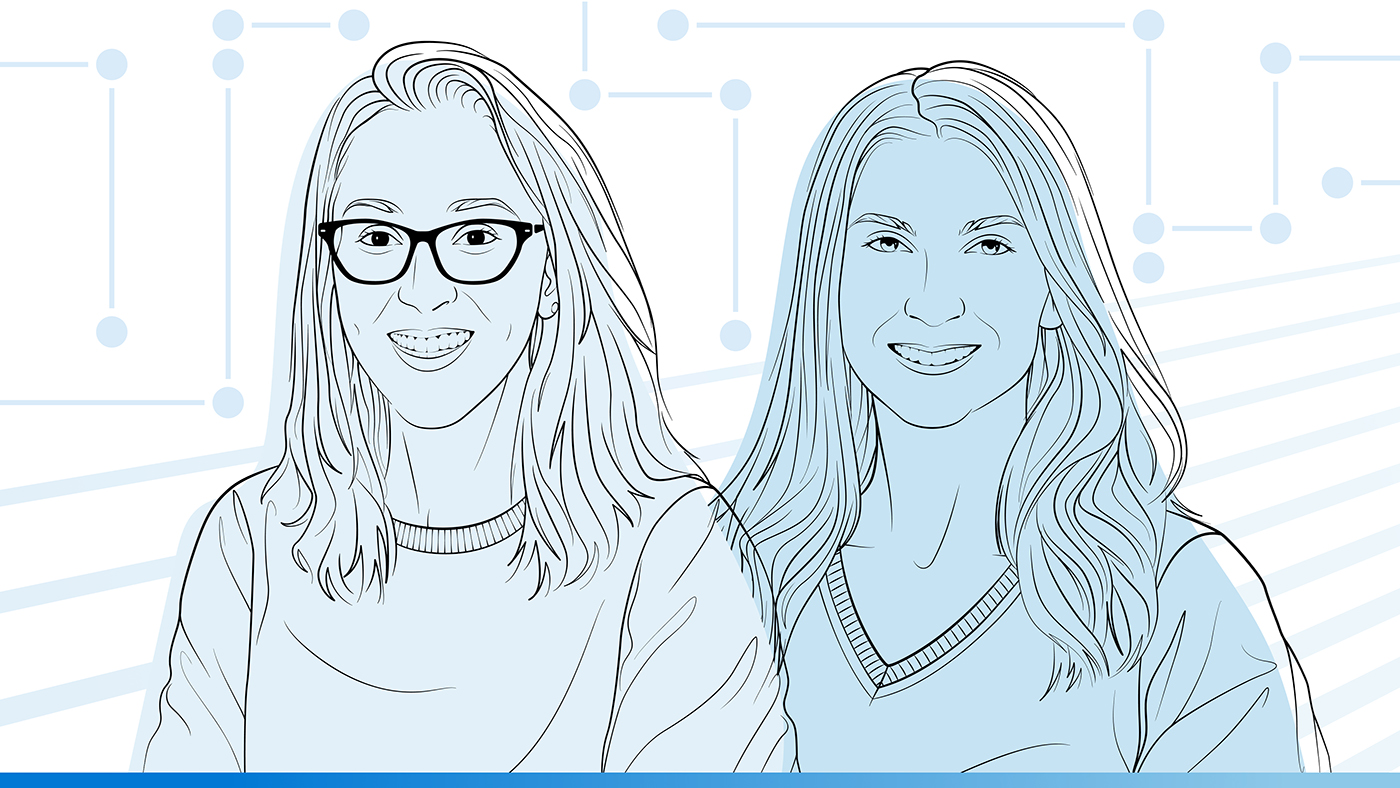 Illustrated headshots of Amanda Craig Deckard and Kathleen Sullivan