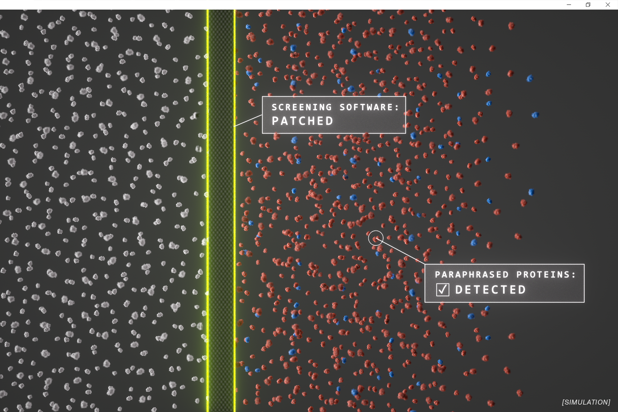 Simulation of the reformulated sequences bypassing the existing filters undetected, prior to the red-teaming patch.