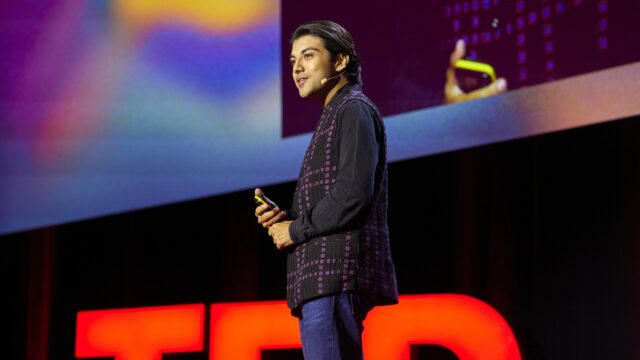 Advait Sarkar speaking at TEDAI Vienna