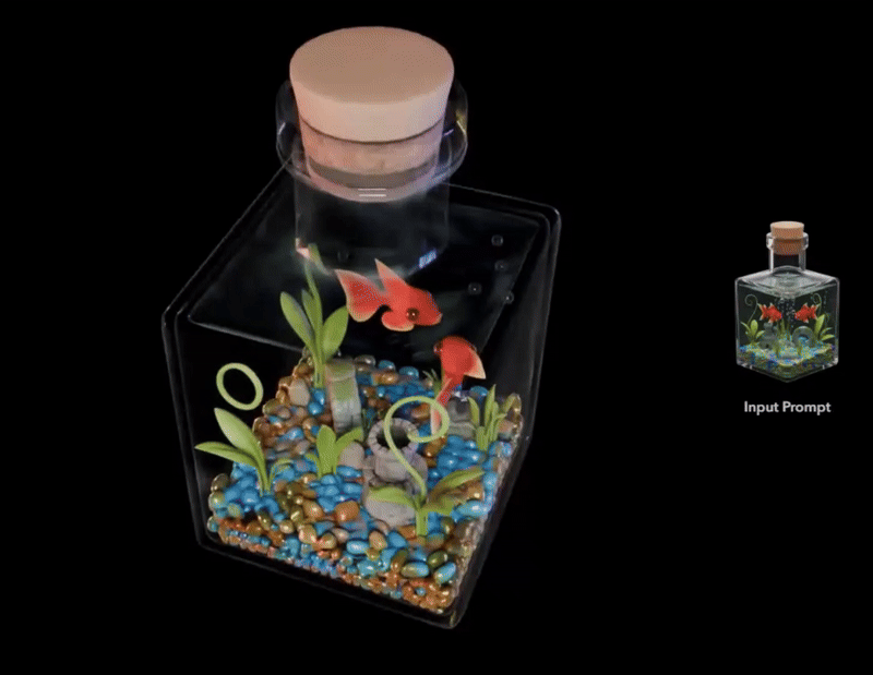 TRELLIS.2 生成的带有内部空间和穿插结构的玻璃瓶