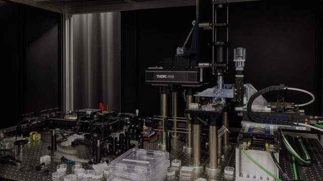 Project Silica | Nature | photo of lab testing set up