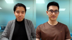 photo of Wenbo Gong and Chao Ma during the Microsoft Research Forum