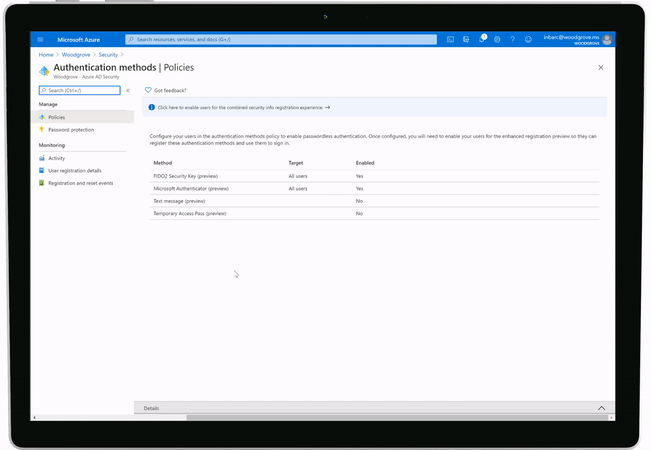Azure AD Temporary Access Pass