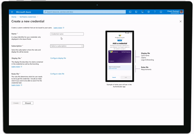Azure AD verifiable credentials